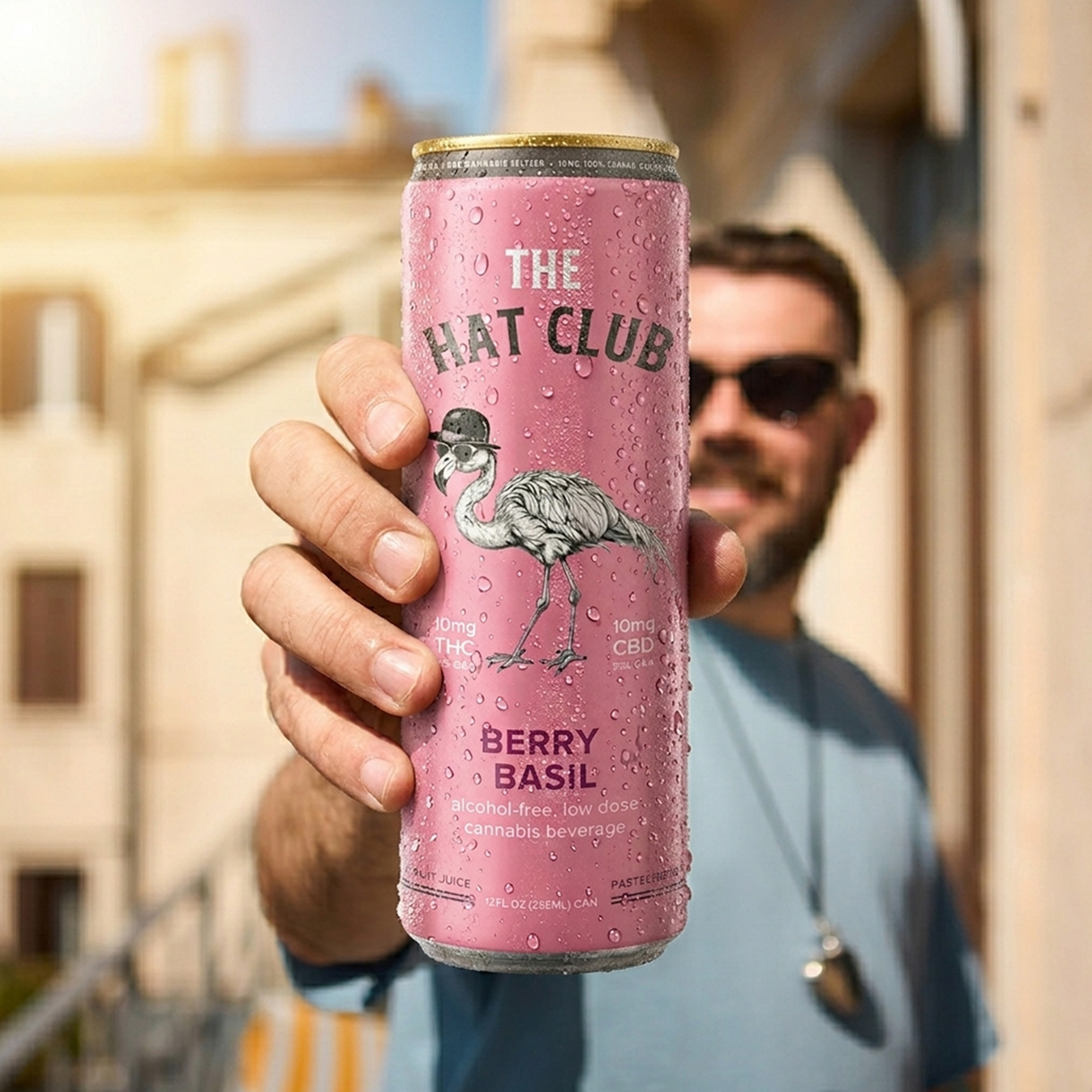 Berry Basil Infused Seltzer